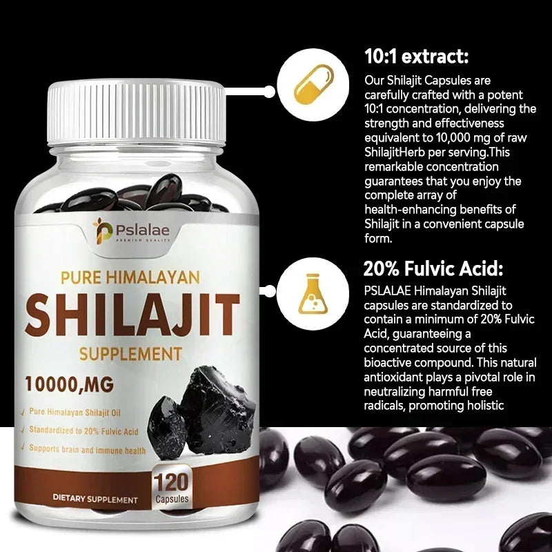 Shilajit Capsules - for Energy, Enhance Men Performance, Muscle Strength, EnduranceSupplement