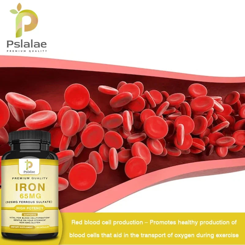 Iron Supplement 65 Mg - Supports Overall Health and Promotes Red Blood Cell Production