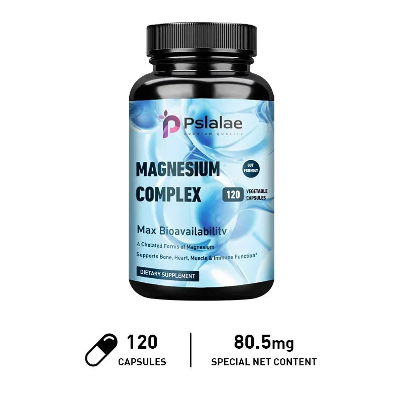 Magnesium Complex - Bone, Muscle & Heart Health Supplement, Sleep Support,Muscle Relaxation,Stress & Anxiety Relief