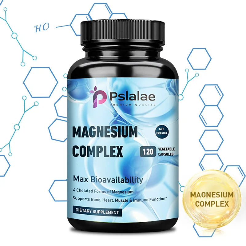 Magnesium Complex - Bone, Muscle & Heart Health Supplement, Sleep Support,Muscle Relaxation,Stress & Anxiety Relief