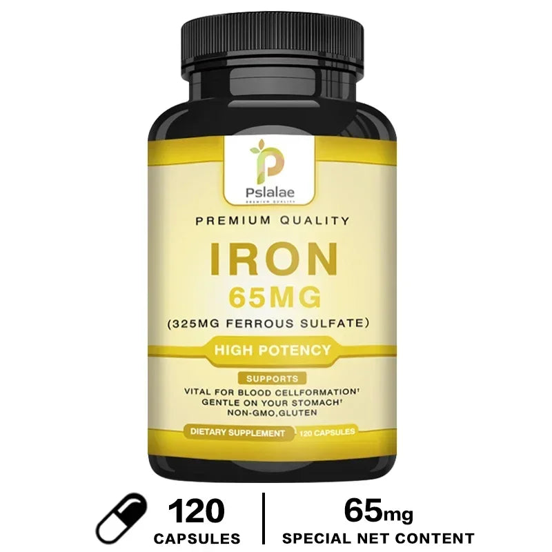 Iron Supplement 65 Mg - Supports Overall Health and Promotes Red Blood Cell Production