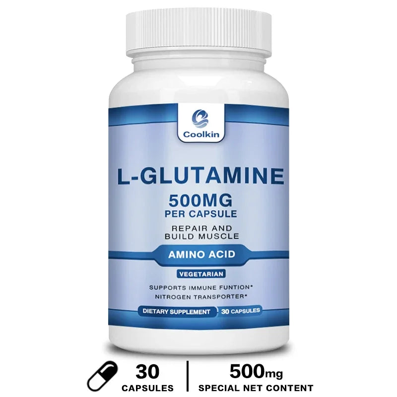 L-Glutamine 500mg - Restore Strength and Endurance, Promote Muscle Growth